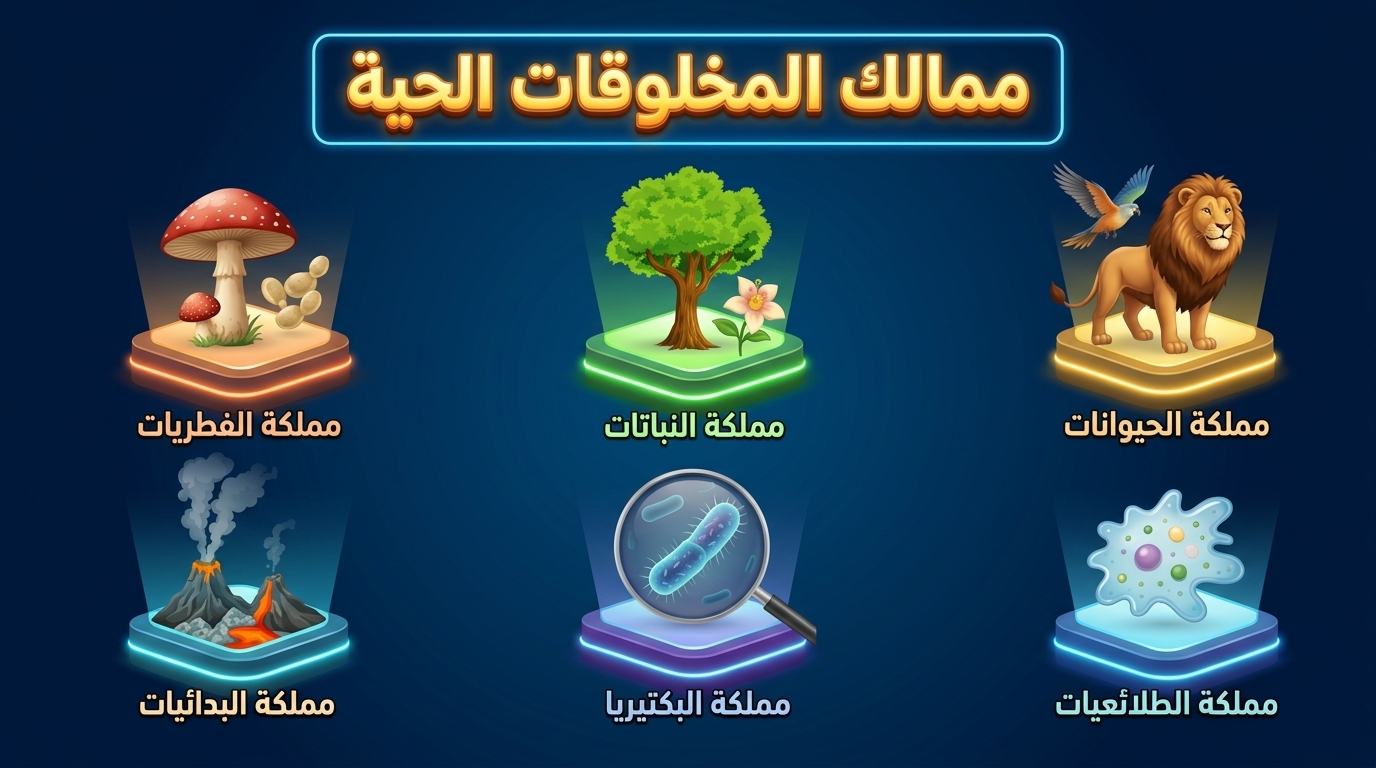 اللوحة العلمية الشاملة لتصنيف المخلوقات الحية
